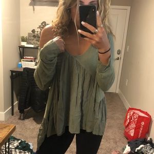 Urban Outfitters flowy green top